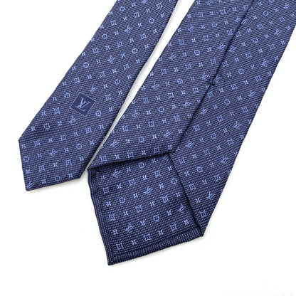 【中古品】【メンズ】 LOUIS VUITTON ルイ・ヴィトン M70953 25年製 モノグラム クラシック ネクタイ アクセサリー 179-260724-ko-12-tei カラー：ブルー系 万代Net店