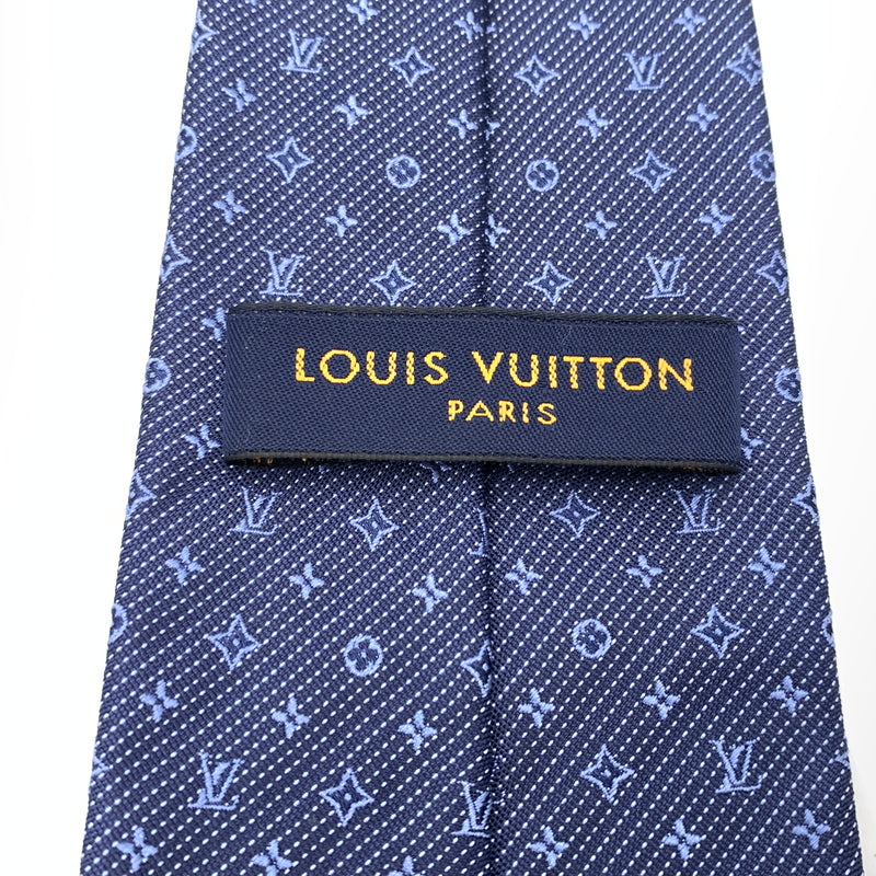 【中古品】【メンズ】 LOUIS VUITTON ルイ・ヴィトン M70953 25年製 モノグラム クラシック ネクタイ アクセサリー 179-260724-ko-12-tei カラー：ブルー系 万代Net店