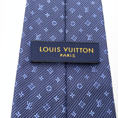 【中古品】【メンズ】 LOUIS VUITTON ルイ・ヴィトン M70953 25年製 モノグラム クラシック ネクタイ アクセサリー 179-260724-ko-12-tei カラー：ブルー系 万代Net店
