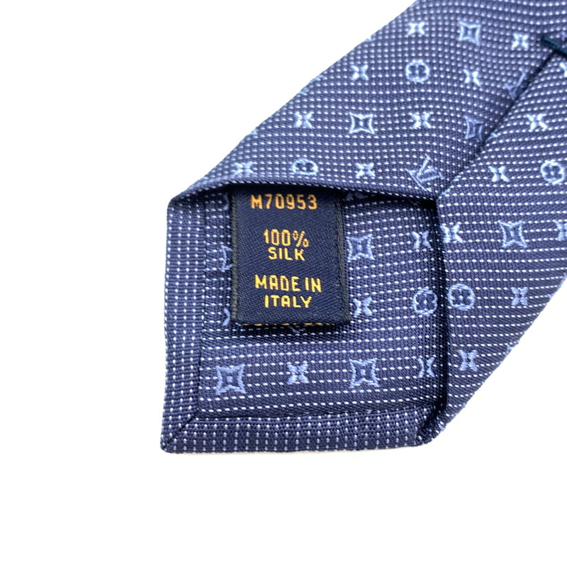 【中古品】【メンズ】 LOUIS VUITTON ルイ・ヴィトン M70953 25年製 モノグラム クラシック ネクタイ アクセサリー 179-260724-ko-12-tei カラー：ブルー系 万代Net店