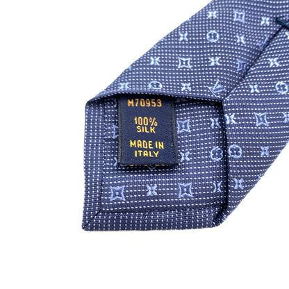 【中古品】【メンズ】 LOUIS VUITTON ルイ・ヴィトン M70953 25年製 モノグラム クラシック ネクタイ アクセサリー 179-260724-ko-12-tei カラー：ブルー系 万代Net店