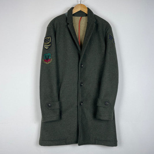 【中古品】【メンズ】 KOON クーン MILITARY COAT VIVER-BC63 ミリタリー コート アウター 141-260606-yo-15-tei サイズ：48 カラー：グリーン 万代Net店