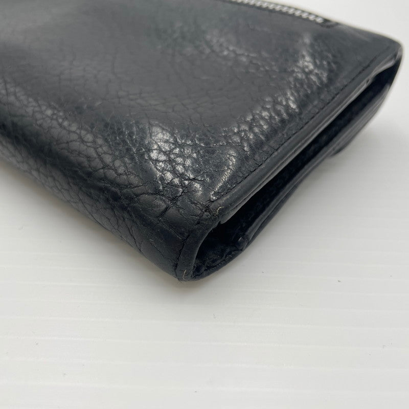 【中古品】【メンズ】 CHROME HEARTS クロムハーツ WAVE CROSS BALL WALLET ウェーブ クロスボール ウォレット 長財布 190-260604-yo-01-tei カラー：ブラック 万代Net店