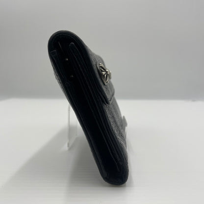 【中古品】【メンズ】 CHROME HEARTS クロムハーツ WAVE CROSS BALL WALLET ウェーブ クロスボール ウォレット 長財布 190-260604-yo-01-tei カラー：ブラック 万代Net店