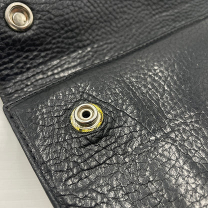 【中古品】【メンズ】 CHROME HEARTS クロムハーツ WAVE CROSS BALL WALLET ウェーブ クロスボール ウォレット 長財布 190-260604-yo-01-tei カラー：ブラック 万代Net店