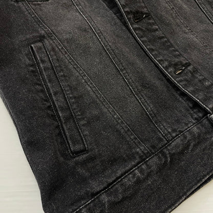 【中古品】【メンズ】 VANSON バンソン ONESTAR EMBROIDERY WAPPEN DENIM JACKET ワンスター 刺繍 ワッペン デニムジャケット ライトアウター Gジャン 145-260606-yo-16-tei サイズ：Ｍ カラー：ブラック 万代Net店