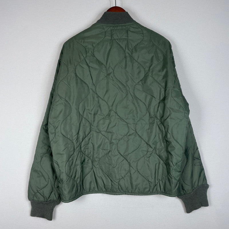 【中古品】【メンズ】 US.ARMY アメリカ軍 CWU-9/P QUILTING LINER JACKET DLA100-81-C-3079 キルティング ライナージャケット ライトアウター 145-260606-yo-03-tei サイズ：M カラー：カーキ 万代Net店
