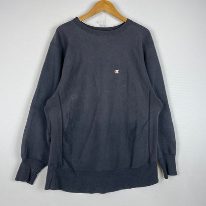 【中古品】【メンズ】 CHAMPION チャンピオン 90's REVERSE WEAVE SWEATSHIRT 90年代 リバースウィーブ スウェットシャツ 刺繍タグ 長袖 トップス 145-260606-yo-11-tei サイズ：L カラー：チャコール 万代Net店