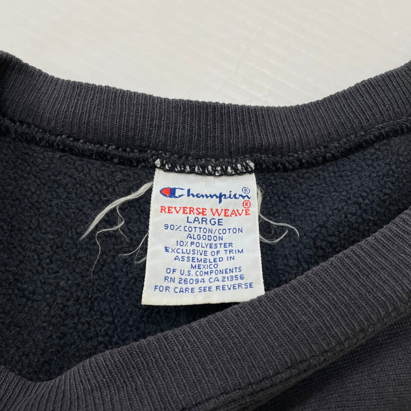 【中古品】【メンズ】 CHAMPION チャンピオン 90's REVERSE WEAVE SWEATSHIRT 90年代 リバースウィーブ スウェットシャツ 刺繍タグ 長袖 トップス 145-260606-yo-11-tei サイズ：L カラー：チャコール 万代Net店