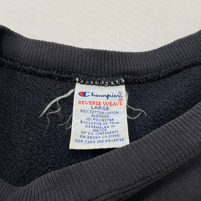 【中古品】【メンズ】 CHAMPION チャンピオン 90's REVERSE WEAVE SWEATSHIRT 90年代 リバースウィーブ スウェットシャツ 刺繍タグ 長袖 トップス 145-260606-yo-11-tei サイズ：L カラー：チャコール 万代Net店