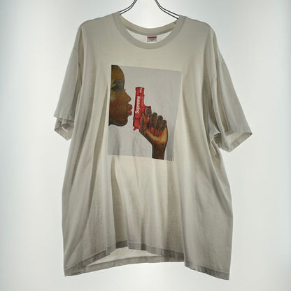 【現状渡し品】【メンズ】 SUPREME シュプリーム 21SS WATER PISTOL TEE 21年春夏 ウォーター ピストル Ｔシャツ 半袖 トップス 149-260618-sa-13-tei サイズ：XL カラー：ホワイト 万代Net店