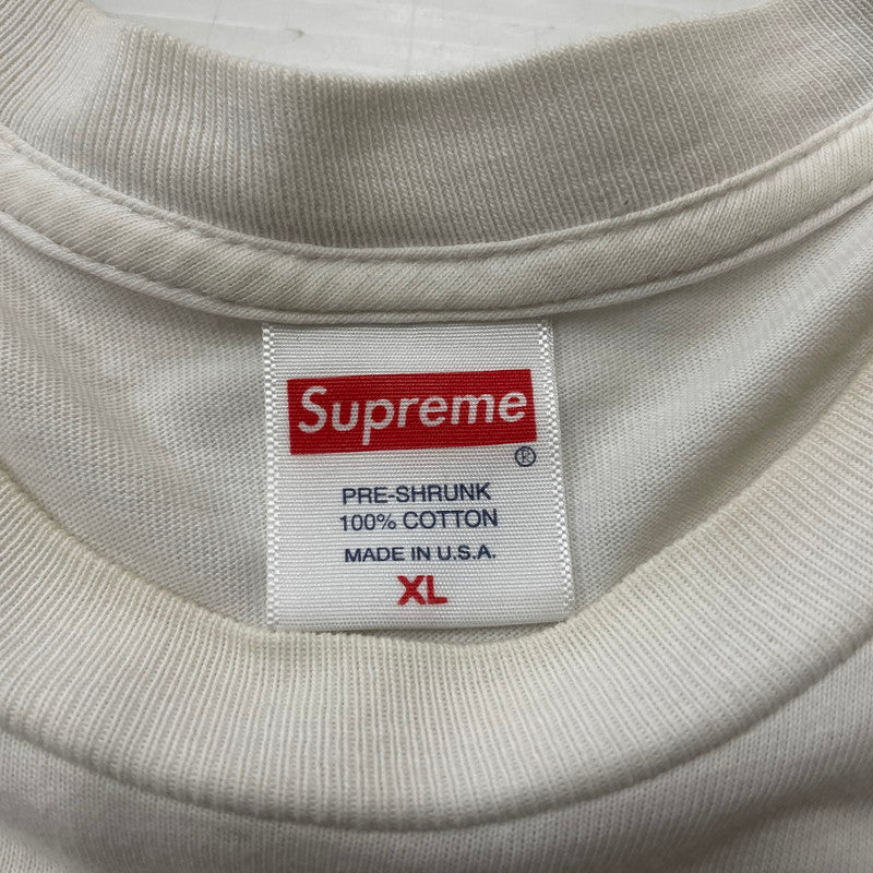【現状渡し品】【メンズ】 SUPREME シュプリーム 21SS WATER PISTOL TEE 21年春夏 ウォーター ピストル Ｔシャツ 半袖 トップス 149-260618-sa-13-tei サイズ：XL カラー：ホワイト 万代Net店