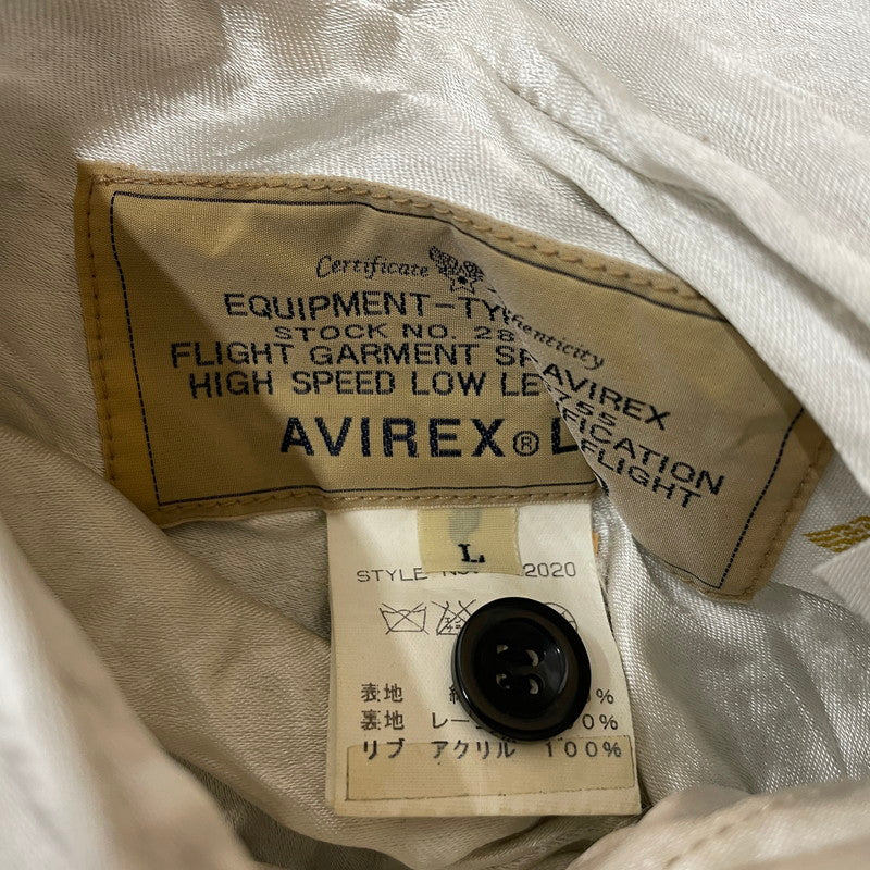 【中古品】【メンズ】 AVIREX アヴィレックス REVERSIBLE VIETNAM JACKET 6182020 リバーシブル ベトナム ジャケット 刺繍 べトジャン ライトアウター 145-260606-yo-14-tei サイズ：L カラー：ブラック/ホワイト 万代Net店