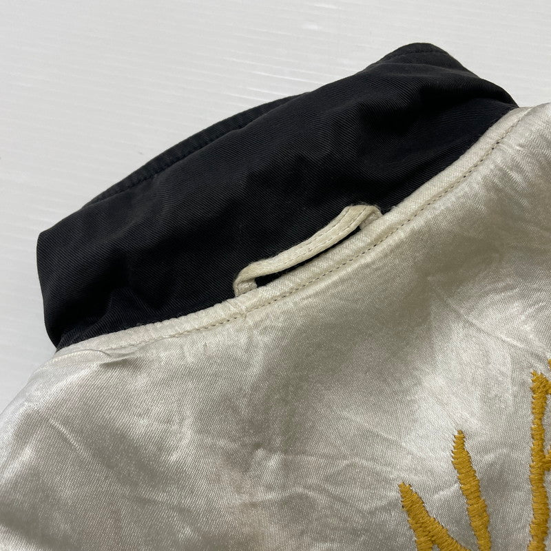 【中古品】【メンズ】 AVIREX アヴィレックス REVERSIBLE VIETNAM JACKET 6182020 リバーシブル ベトナム ジャケット 刺繍 べトジャン ライトアウター 145-260606-yo-14-tei サイズ：L カラー：ブラック/ホワイト 万代Net店