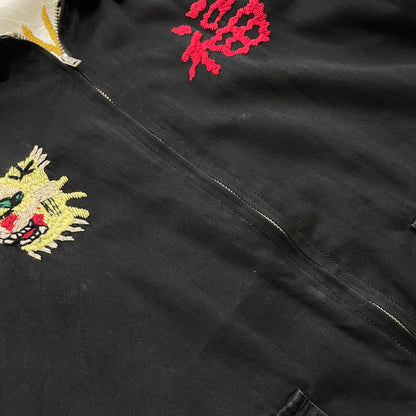 【中古品】【メンズ】 AVIREX アヴィレックス REVERSIBLE VIETNAM JACKET 6182020 リバーシブル ベトナム ジャケット 刺繍 べトジャン ライトアウター 145-260606-yo-14-tei サイズ：L カラー：ブラック/ホワイト 万代Net店