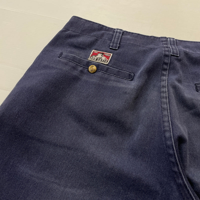 【中古品】【メンズ】 BEN DAVIS ベン デイヴィス FRISCO PANTS 898 フリスコ パンツ ボトムス 156-260830-sa-17-tei サイズ：34 カラー：ネイビー 万代Net店