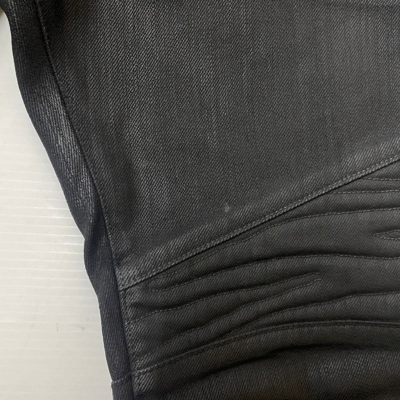 【中古品】【メンズ】 BALMAIN バルマン BIKER PANTS W4HT551B909M MADE IN ITALY バイカーパンツ ボトムス イタリア製 158-260608-ss-06-tei サイズ：不明 カラー：ブラック 万代Net店