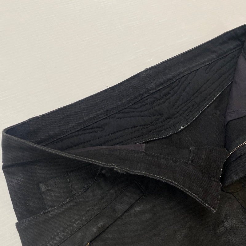 【中古品】【メンズ】 BALMAIN バルマン BIKER PANTS W4HT551B909M MADE IN ITALY バイカーパンツ ボトムス イタリア製 158-260608-ss-06-tei サイズ：不明 カラー：ブラック 万代Net店