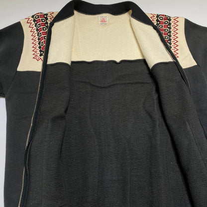 【中古品】【メンズ】 THE FLAT HEAD ザ フラット ヘッド FULL ZIP SWEATSHIRT フルジップ スウェット トップス トレーナー 雪柄 145-260608-ss-02-tei サイズ：L カラー：グレー系 万代Net店