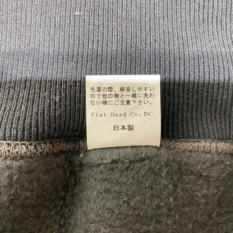 【中古品】【メンズ】 THE FLAT HEAD ザ フラット ヘッド FULL ZIP SWEATSHIRT フルジップ スウェット トップス トレーナー 雪柄 145-260608-ss-02-tei サイズ：L カラー：グレー系 万代Net店