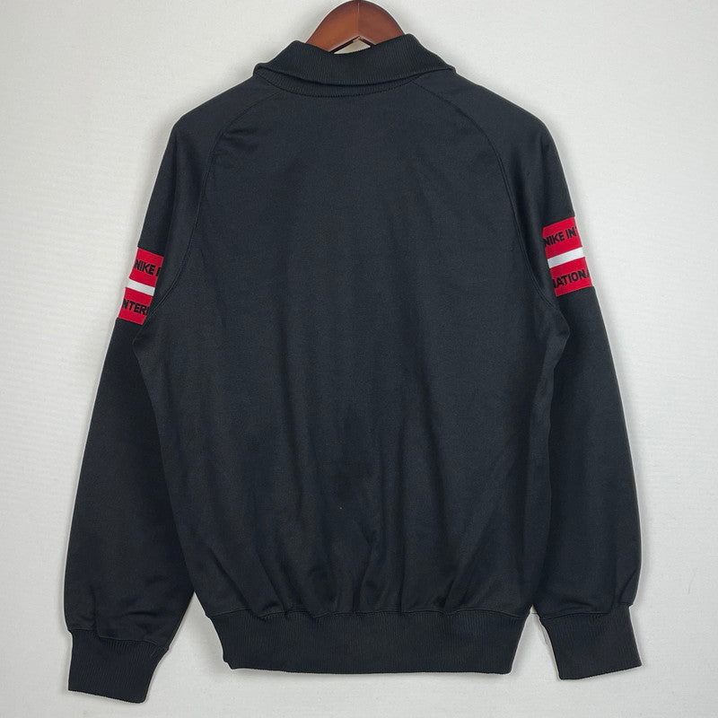 【中古品】【メンズ】 NIKE ナイキ 80’s VINTAGE JERSEY 80年代 ヴィンテージ ジャージ 長袖 トップス 紺タグ 日本製 148-260801-sa-01-tei サイズ：L カラー：ブラック 万代Net店