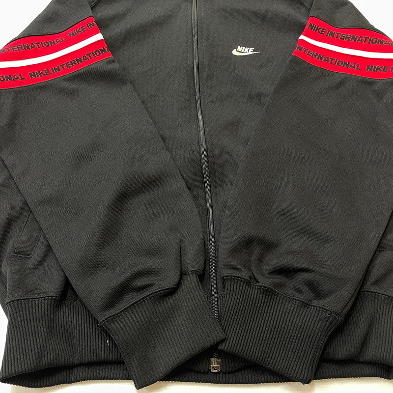 【中古品】【メンズ】 NIKE ナイキ 80’s VINTAGE JERSEY 80年代 ヴィンテージ ジャージ 長袖 トップス 紺タグ 日本製 148-260801-sa-01-tei サイズ：L カラー：ブラック 万代Net店
