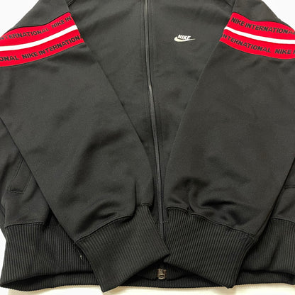 【中古品】【メンズ】 NIKE ナイキ 80’s VINTAGE JERSEY 80年代 ヴィンテージ ジャージ 長袖 トップス 紺タグ 日本製 148-260801-sa-01-tei サイズ：L カラー：ブラック 万代Net店