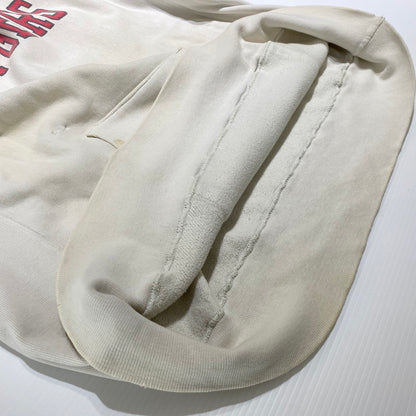 【現状渡し品】【メンズ】 CHAMPION チャンピオン REVERSE WEAVE RUTGERS HOODIE VINTAGE MADE IN USA リバースウィーブ ラトガース フーディー トップス プルオーバーパーカー ヴィンテージ USA製 145-260608-ss-04-tei サイズ：XL カラー：ホワイト 万代Net店