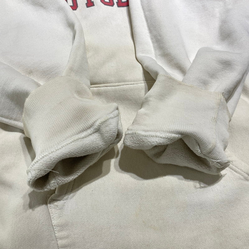【現状渡し品】【メンズ】 CHAMPION チャンピオン REVERSE WEAVE RUTGERS HOODIE VINTAGE MADE IN USA リバースウィーブ ラトガース フーディー トップス プルオーバーパーカー ヴィンテージ USA製 145-260608-ss-04-tei サイズ：XL カラー：ホワイト 万代Net店