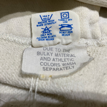 【現状渡し品】【メンズ】 CHAMPION チャンピオン REVERSE WEAVE RUTGERS HOODIE VINTAGE MADE IN USA リバースウィーブ ラトガース フーディー トップス プルオーバーパーカー ヴィンテージ USA製 145-260608-ss-04-tei サイズ：XL カラー：ホワイト 万代Net店