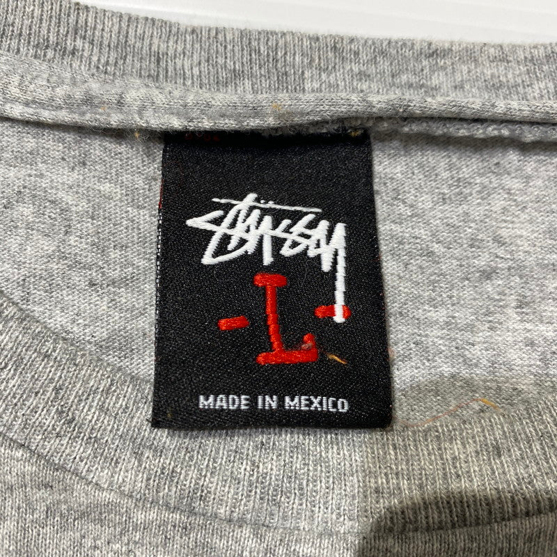 【中古品】【メンズ】 STUSSY ステューシー ERIC HAZE S/S TEE エリック ヘイズ ショートスリーブ Tシャツ 半袖トップス 142-260608-ss-01-tei サイズ：L カラー：グレー 万代Net店