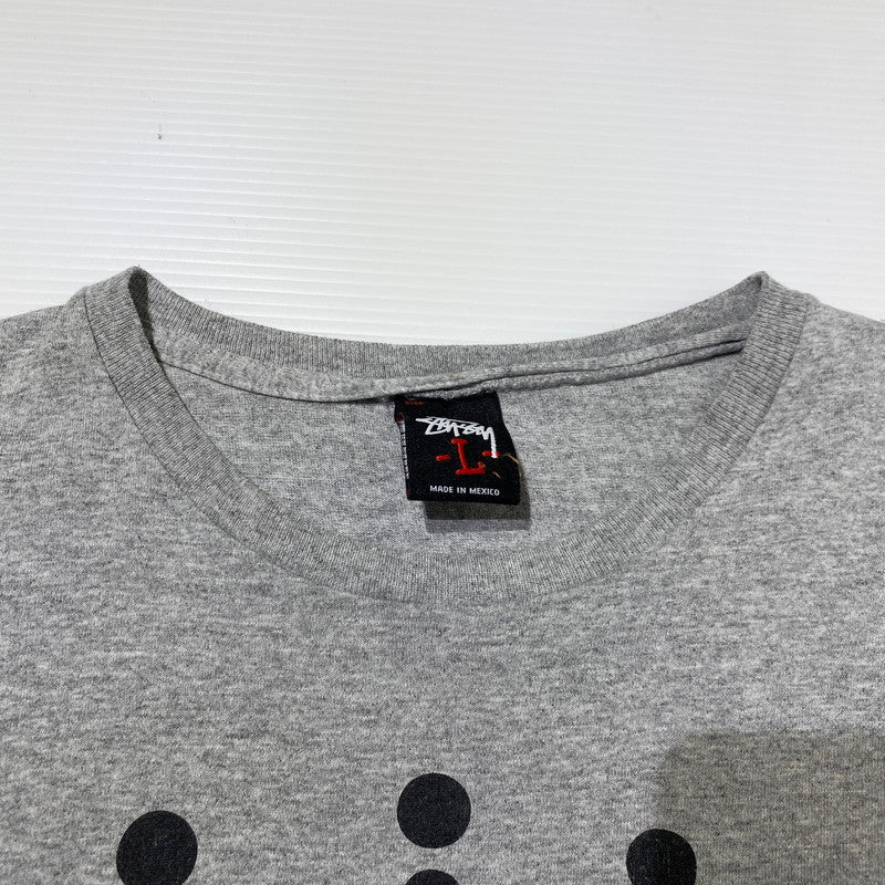 【中古品】【メンズ】 STUSSY ステューシー ERIC HAZE S/S TEE エリック ヘイズ ショートスリーブ Tシャツ 半袖トップス 142-260608-ss-01-tei サイズ：L カラー：グレー 万代Net店