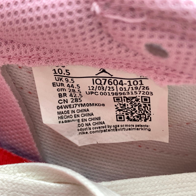 【中古品】【メンズ】 NIKE ナイキ × TRAVIS SCOTT トラヴィス スコット 別注 コラボ AIRJORDAN 1 LOW OG SP "SAIL/TROPICAL PINK" IQ7604-101 エアジョーダン1 ロー スニーカー 靴 160-260618-ko-07-tei サイズ：28.5cm カラー：ピンク 万代Net店