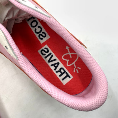 【中古品】【メンズ】 NIKE ナイキ × TRAVIS SCOTT トラヴィス スコット 別注 コラボ AIRJORDAN 1 LOW OG SP "SAIL/TROPICAL PINK" IQ7604-101 エアジョーダン1 ロー スニーカー 靴 160-260618-ko-07-tei サイズ：28.5cm カラー：ピンク 万代Net店