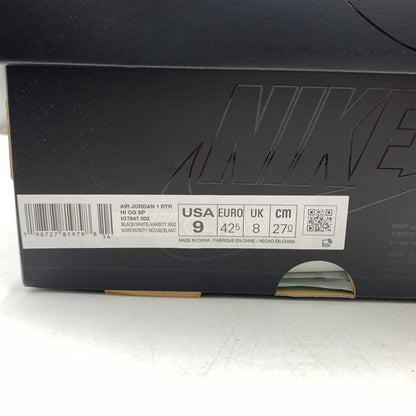 【中古品】【メンズ】 fragment design フラグメントデザイン × UNION ユニオン × NIKE ナイキ 別注 コラボ AIR JORDAN1 HIGH OG"BLACK VARSITY RED" IO7847-002 エアジョーダン1 ハイ スニーカー 靴 160-260618-ko-11-tei サイズ：27cm カラー：マルチ 万代Net店