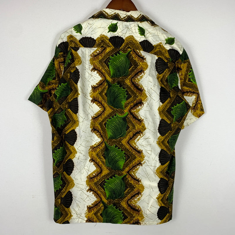 【現状渡し品】【メンズ】 TROPICANA トロピカーナ ALOHA SHIRT MADE IN HONOLULU アロハシャツ 半袖 トップス ボタンダウン ホノルル製 145-260626-ko-14-tei サイズ：不明 カラー：総柄 万代Net店