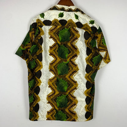 【現状渡し品】【メンズ】 TROPICANA トロピカーナ ALOHA SHIRT MADE IN HONOLULU アロハシャツ 半袖 トップス ボタンダウン ホノルル製 145-260626-ko-14-tei サイズ：不明 カラー：総柄 万代Net店