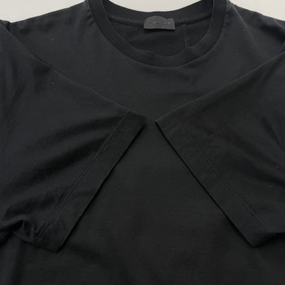 【中古品】【メンズ】 MONCLER モンクレール LETTERING LOGO S/S TEE I10918C00055 レタリング ロゴ ショートスリーブ Tシャツ 素材切替 半袖 トップス 141-260606-yo-05-tei サイズ：L カラー：ブラック 万代Net店
