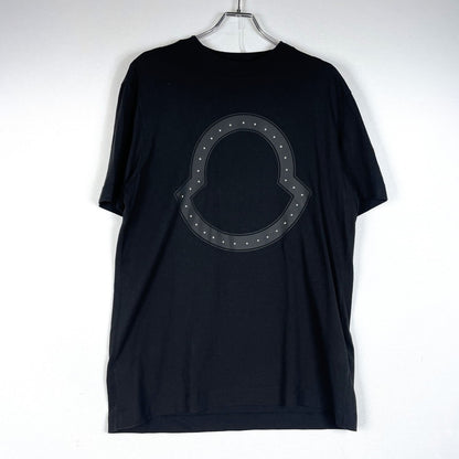 【中古品】【メンズ】 MONCLER モンクレール 22SS STUDS LOGO SS TEE H10918C00015 8390T スタッズ ロゴ ショートスリーブ Tシャツ 半袖 トップス 141-260606-yo-08-tei サイズ：M カラー：ブラック 万代Net店