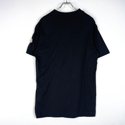 【中古品】【メンズ】 MONCLER モンクレール 22SS STUDS LOGO SS TEE H10918C00015 8390T スタッズ ロゴ ショートスリーブ Tシャツ 半袖 トップス 141-260606-yo-08-tei サイズ：M カラー：ブラック 万代Net店