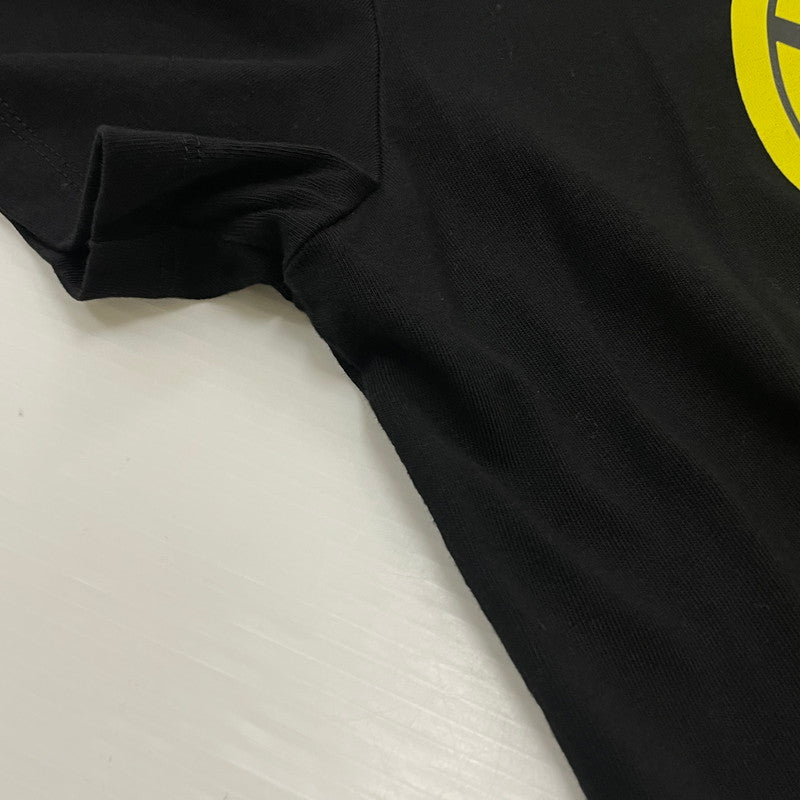 【中古品】【メンズ】 MONCLER モンクレール EMBLEM LOGO PRINT SS TEE F10918C73620 エンブレム ロゴ プリント ショートスリーブ Tシャツ 半袖 トップス 141-260606-yo-06-tei サイズ：L カラー：ブラック 万代Net店
