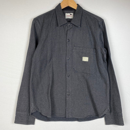【中古品】【メンズ】 GANGSTERVILLE ギャングスタービル EMBROIDERED L/S SHIRT 刺繍 ロングスリーブ シャツ 長袖トップス 145-260716-ss-07-tei サイズ：S カラー：ブラック系 万代Net店