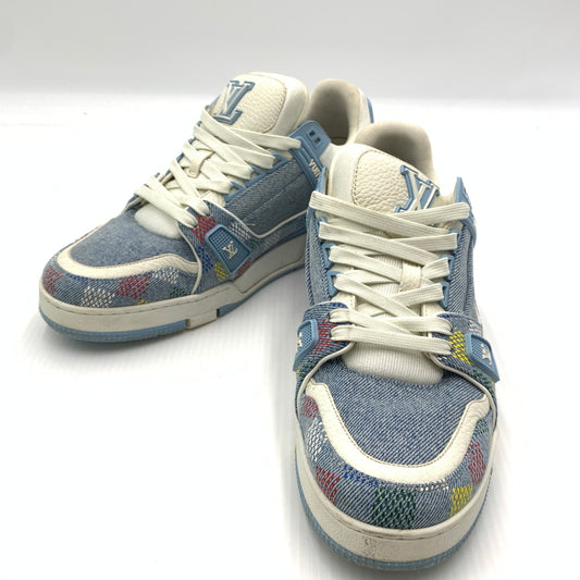 【中古品】【メンズ】 LOUIS VUITTON ルイ・ヴィトン LV トレイナーデニムスニーカー 靴 シューズ 179-260724-ko-11-tei サイズ：7.5 カラー：インディゴ 万代Net店
