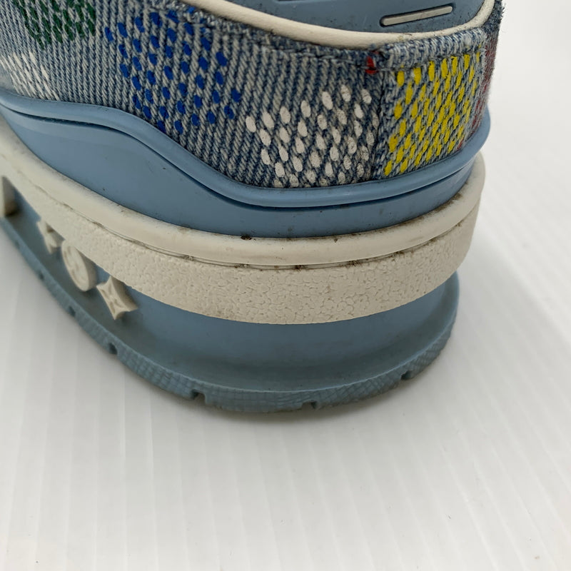 【中古品】【メンズ】 LOUIS VUITTON ルイ・ヴィトン LV トレイナーデニムスニーカー 靴 シューズ 179-260724-ko-11-tei サイズ：7.5 カラー：インディゴ 万代Net店