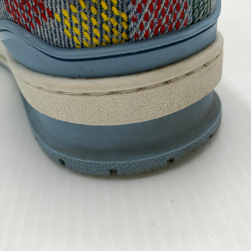 【中古品】【メンズ】 LOUIS VUITTON ルイ・ヴィトン LV トレイナーデニムスニーカー 靴 シューズ 179-260724-ko-11-tei サイズ：7.5 カラー：インディゴ 万代Net店