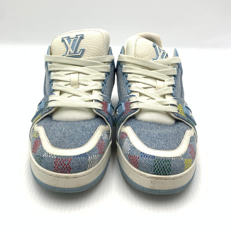 【中古品】【メンズ】 LOUIS VUITTON ルイ・ヴィトン LV トレイナーデニムスニーカー 靴 シューズ 179-260724-ko-11-tei サイズ：7.5 カラー：インディゴ 万代Net店