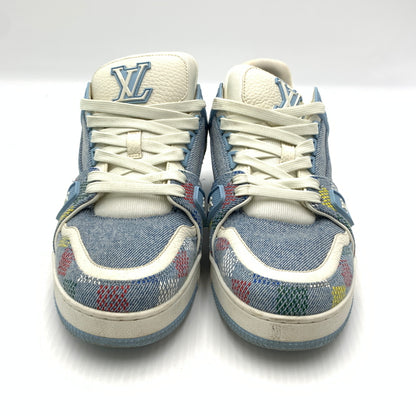 【中古品】【メンズ】 LOUIS VUITTON ルイ・ヴィトン LV トレイナーデニムスニーカー 靴 シューズ 179-260724-ko-11-tei サイズ：7.5 カラー：インディゴ 万代Net店