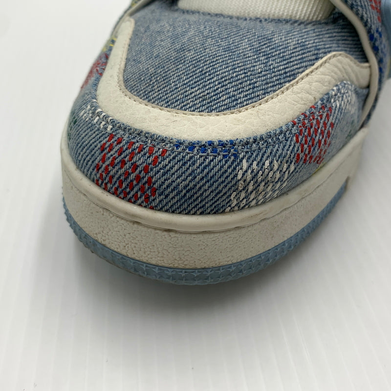 【中古品】【メンズ】 LOUIS VUITTON ルイ・ヴィトン LV トレイナーデニムスニーカー 靴 シューズ 179-260724-ko-11-tei サイズ：7.5 カラー：インディゴ 万代Net店