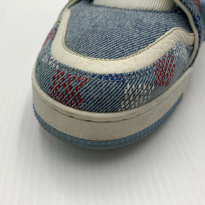 【中古品】【メンズ】 LOUIS VUITTON ルイ・ヴィトン LV トレイナーデニムスニーカー 靴 シューズ 179-260724-ko-11-tei サイズ：7.5 カラー：インディゴ 万代Net店
