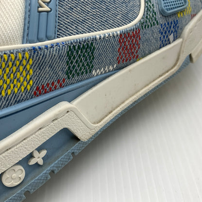 【中古品】【メンズ】 LOUIS VUITTON ルイ・ヴィトン LV トレイナーデニムスニーカー 靴 シューズ 179-260724-ko-11-tei サイズ：7.5 カラー：インディゴ 万代Net店
